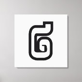 Laos / Laos Nummer twee / 2 / ໒ (Song) Laotiaans Canvas Afdruk (Voorkant)