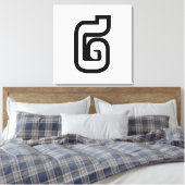 Laos / Laos Nummer twee / 2 / ໒ (Song) Laotiaans Canvas Afdruk (Insitu (Slaapkamer))