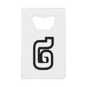 Laos / Laos Nummer twee / 2 / ໒ (Song) Laotiaans Creditkaart Flessenopener (Voorkant)