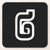 Laos / Laos Nummer twee / 2 / ໒ (Song) Laotiaans Kartonnen Onderzetters (Voorkant)