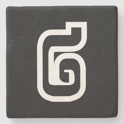 Laos / Laos Nummer twee / 2 / ໒ (Song) Laotiaans Stenen Onderzetter (Voorkant)