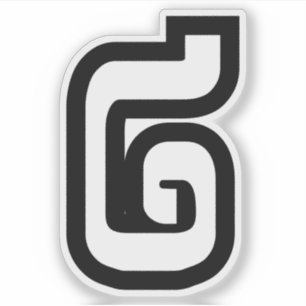 Laos / Laos Nummer twee / 2 / ໒ (Song) Laotiaans Sticker