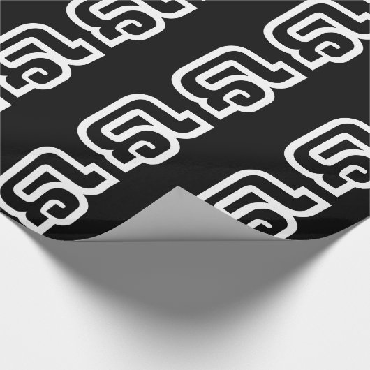 Laos / Laos Nummer vier / 4 / ໔ (zie/Si) Laotiaans Cadeaupapier (Hoek)