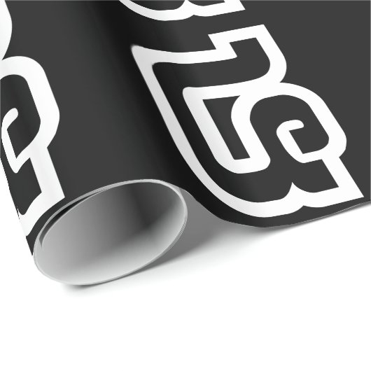 Laos / Laos Nummer vier / 4 / ໔ (zie/Si) Laotiaans Cadeaupapier (Rol Hoek)