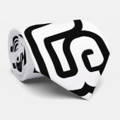 Laos / Laos Nummer vier / 4 / ໔ (zie/Si) Laotiaans Stropdas (Opgerold)