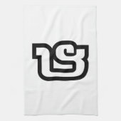 Laos / Laos Nummer vier / 4 / ໔ (zie/Si) Laotiaans Theedoek (Verticaal)