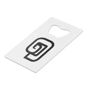 Laos / Laotiaans Nummer Een / 1 / ໑ (Nung/Nueng) L Creditkaart Flessenopener