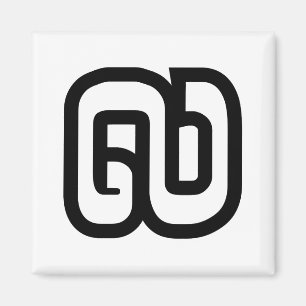 Laos / Laotiaans nummer negen / 9 / ໙ (Kao/Gao) La Magneet