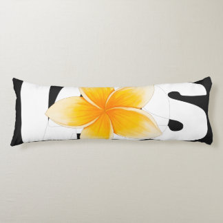 Laos Liefde Frangipani Bloem Zwart en Wit Lichaamskussen