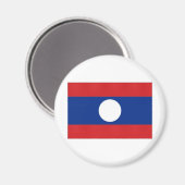 Laos Nationale Vlag Magneet (Voorkant / Achterkant)