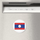 Laos Nationale Vlag Magneet (Insitu (Vaatwasser))