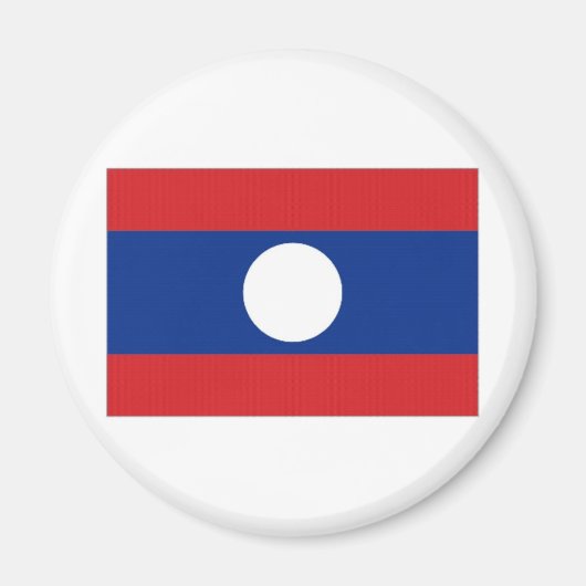 Laos Nationale Vlag Magneet (Voorkant)
