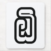 Laos Nummer Zes / 6 / ໖ (Ho/Hok) Laotisch Muismat (Voorkant)