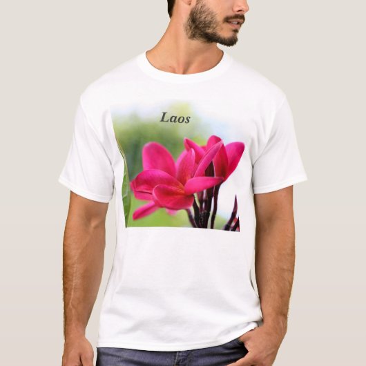 Laos Plumeria T-shirt (Voorkant)