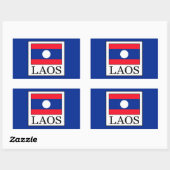 Laos Rechthoekige Sticker (Vel)