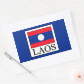 Laos Rechthoekige Sticker (Envelop)