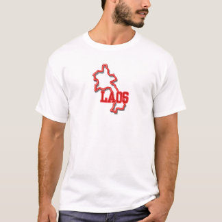 Laos Red Neon T-Shirt