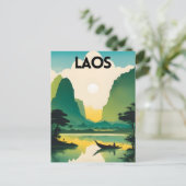 Laos Reizen Briefkaart (Staand voorkant)