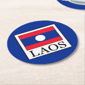 Laos Ronde Kartonnen Onderzetter (Gebogen)