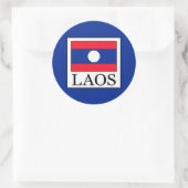 Laos Ronde Sticker (Tas)