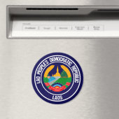 Laos Round Emblem Magneet (Insitu (Vaatwasser))