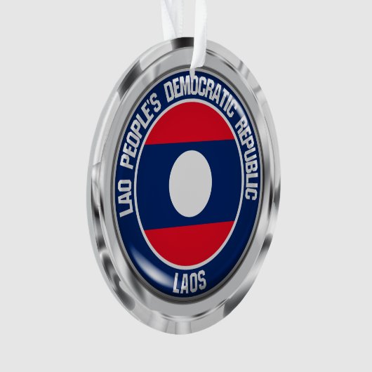 Laos Round Emblem Ornament (voorkant)