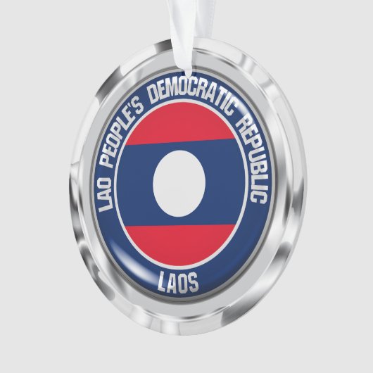 Laos Round Emblem Ornament (voorkant)
