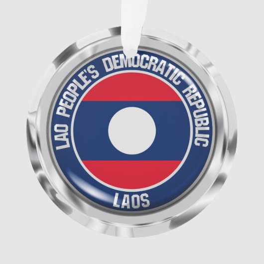 Laos Round Emblem Ornament (voorkant)