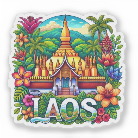 Laos Sticker (Voorkant)