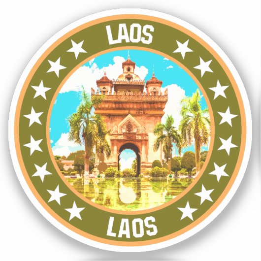 Laos Sticker (Voorkant)