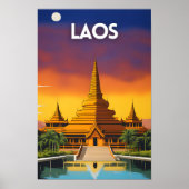 Laos Travel Poster (Voorkant)