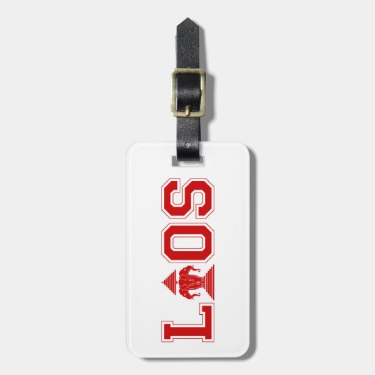 LAOS UNIVERSITEIT BAGAGELABEL (Voorkant verticaal)