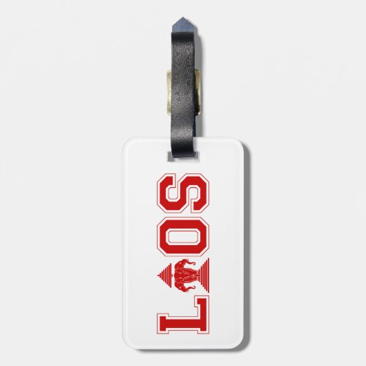 LAOS UNIVERSITEIT BAGAGELABEL (Achterkant verticaal)