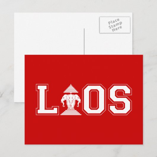 LAOS UNIVERSITEIT BRIEFKAART (Voorkant / Achterkant)