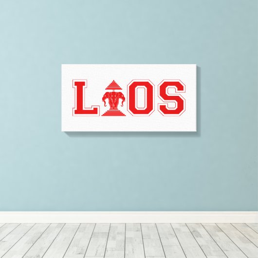 LAOS UNIVERSITEIT CANVAS AFDRUK (Insitu (Houten vloer))