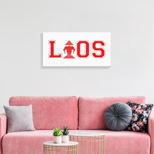 LAOS UNIVERSITEIT CANVAS AFDRUK (Insitu (Woonkamer))