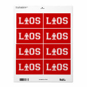 LAOS UNIVERSITEIT ETIKET (Full Sheet)