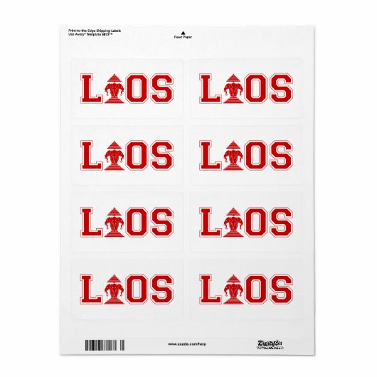 LAOS UNIVERSITEIT ETIKET (Full Sheet)