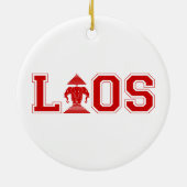 LAOS UNIVERSITEIT KERAMISCH ORNAMENT (Achterkant)