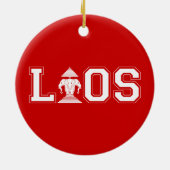 LAOS UNIVERSITEIT KERAMISCH ORNAMENT (Achterkant)