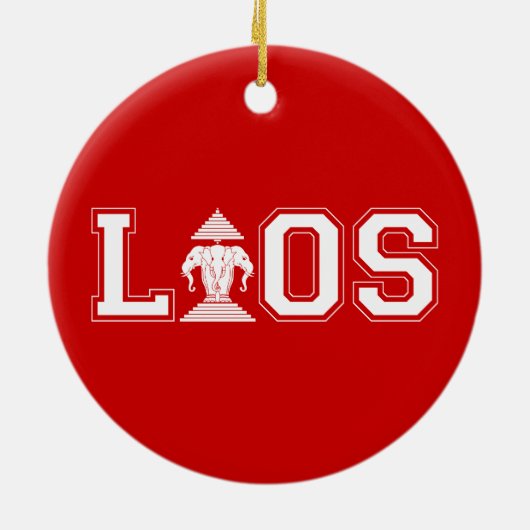 LAOS UNIVERSITEIT KERAMISCH ORNAMENT (Achterkant)