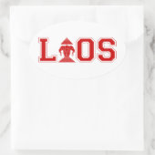 LAOS UNIVERSITEIT OVALE STICKER (Tas)