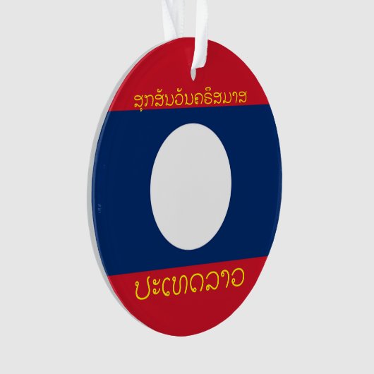 Laos Vacation Acrylic kerstversiering Ornament (voorkant)
