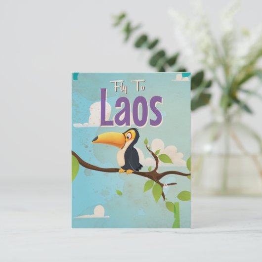 Laos  vakantie Poster Briefkaart (Staand voorkant)