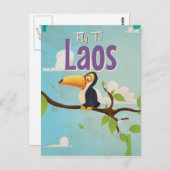 Laos  vakantie Poster Briefkaart (Voorkant / Achterkant)