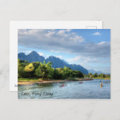 Laos, Vang Vieng Briefkaart (Voorkant / Achterkant)