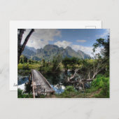 Laos, Vang Vieng Briefkaart (Voorkant / Achterkant)