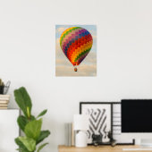 Laos, Vang Vieng. Heetluftballon Poster (Thuiskantoor)