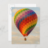 Laos, Vang Vieng. Hot air balloon Briefkaart (Voorkant / Achterkant)