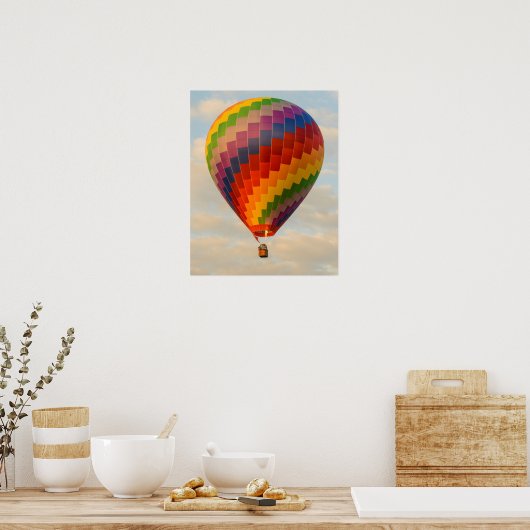 Laos, Vang Vieng. Hot air balloon Poster (Keuken)